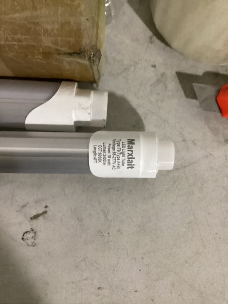 Condition photo showing As Is for marxlait 4ft led light tube