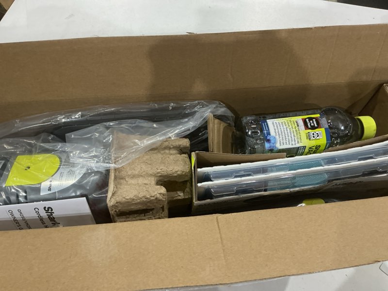 Condition photo showing Good Condition for shark vacmop cordless hard floor cleaner, vacuum and spray mop, powerful suction, lightweight, led headlights, includes 4 disposable pads, 12oz multi-surface cleaning solution, gray, vm252 gray - 4 pads