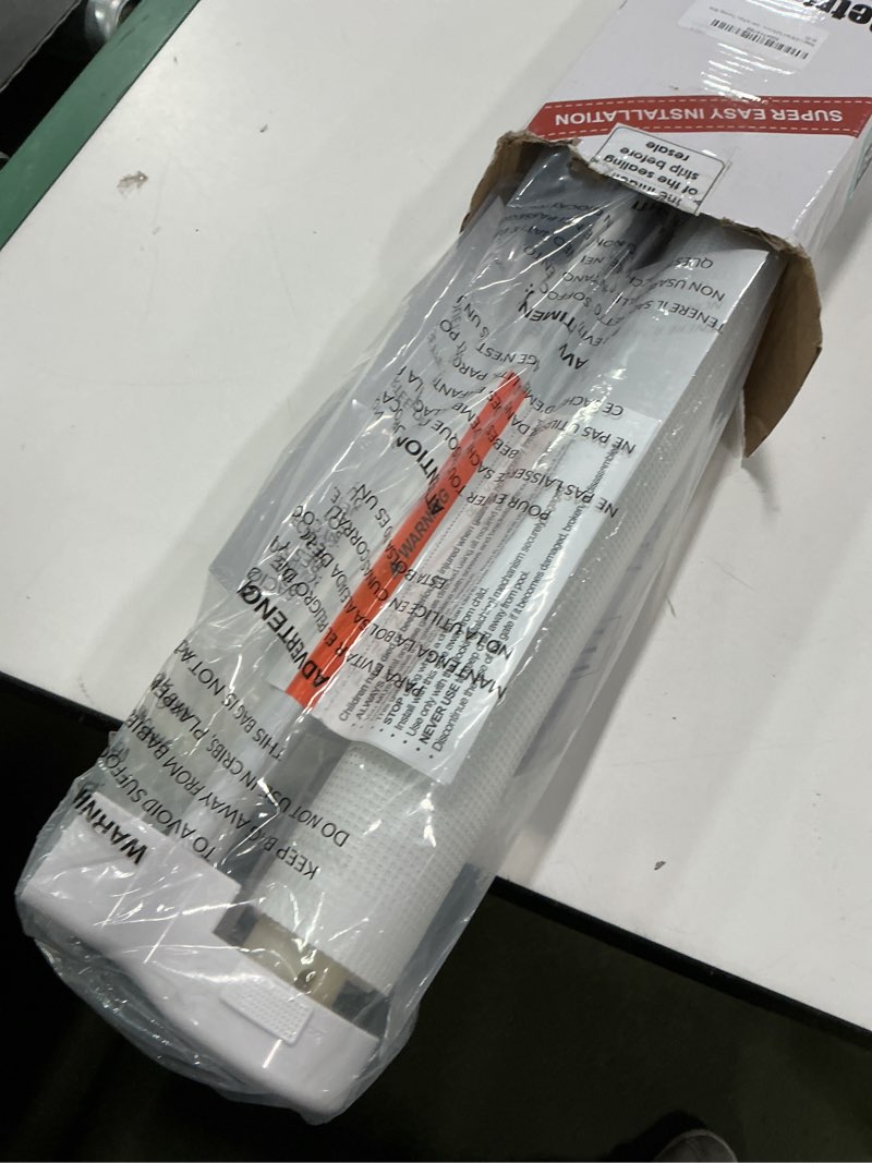 Condition photo showing Good Condition for Reinforced 28 Inch Tall Retractable Baby Gates for Dogs, Easy Step Over Pet Gate with Support Rods, 55" Wide Retractable Dog Gate, Puppy Gates for The House Short Dog Gate for Stairs, Doorways, White