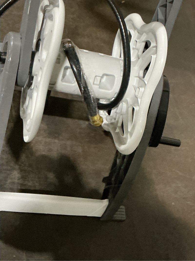 Condition photo showing As Is for hosemobile plastic 175-ft cart hose reel