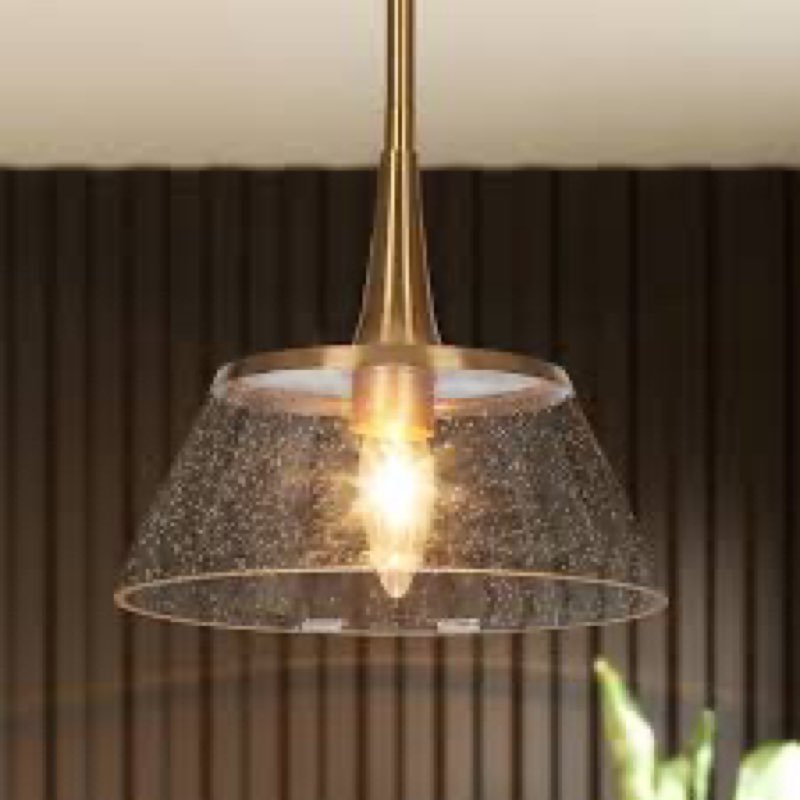 Jonesboro 1 - Light 9\" W Bubble Cone Kitchen Island Single Pendant