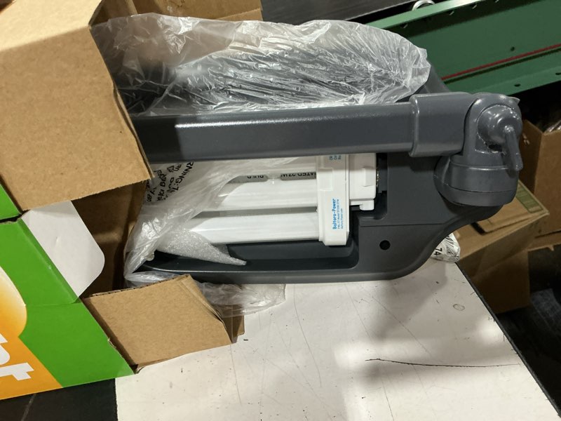 Condition photo showing New/Like New for desk lamp adjustable neck 27 watts of power. grey sl5731rs