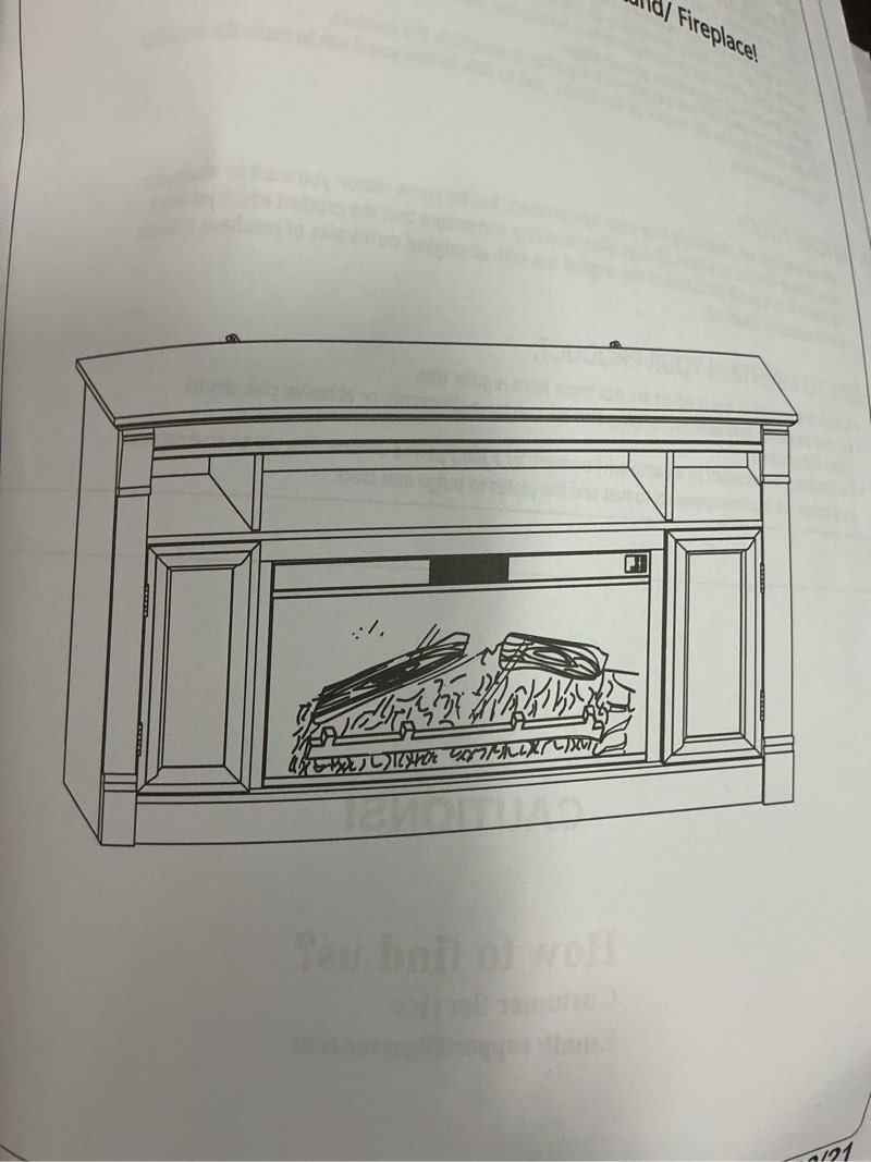 Finally, you got a 58" Two Door TV Stand/ Fireplace