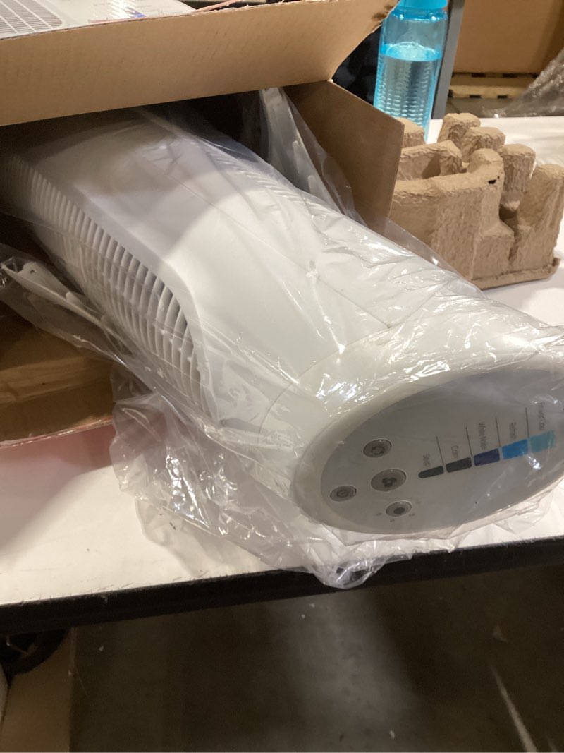 Condition photo showing Good Condition for honeywell quietset whole room oscillating tower filter fan with remote, white, hyf260