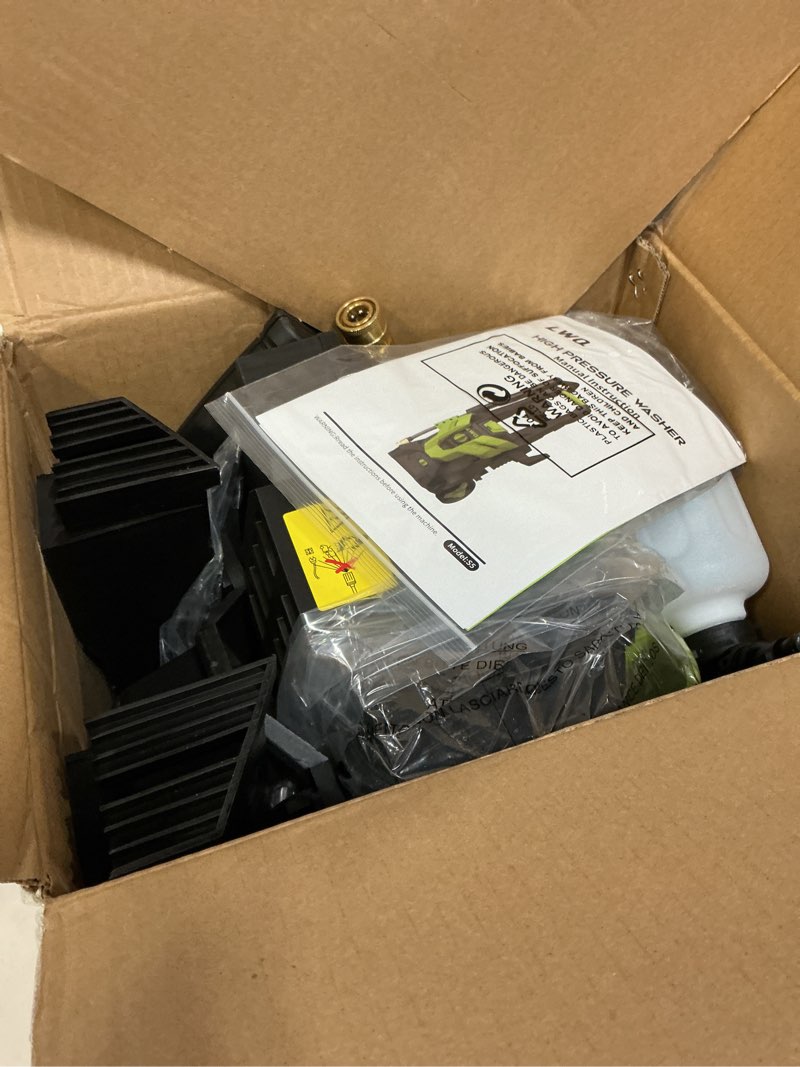 Condition photo showing Good Condition for Pressure Washer, Washer with 4 Quick Connect Nozzles, Pressure Cleaning Machine with Foam Cannon for Cars/Fences/Driveways/Patios/Home Cleaning