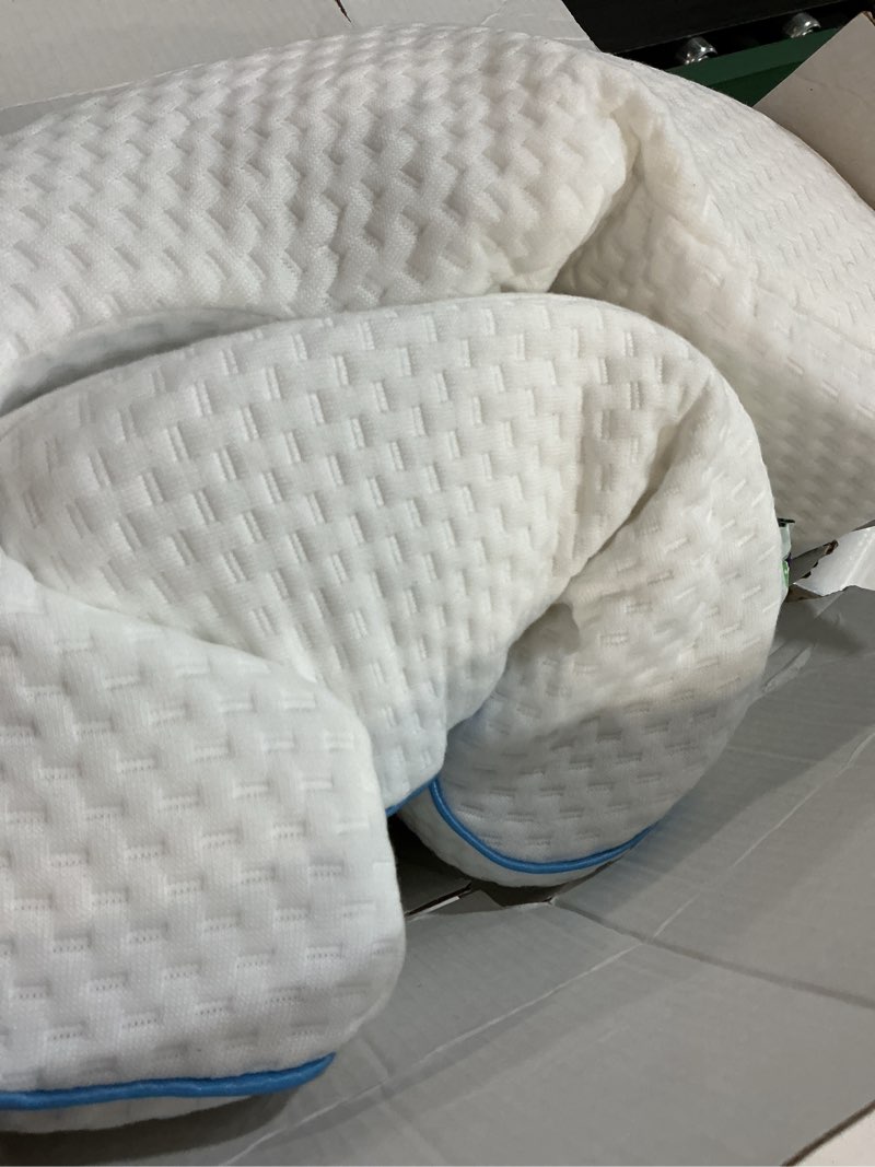 Condition photo showing Good Condition for MARS WELLNESS Memory Foam Cuddle Pillow - Ergonomic Anti Pressure Couples Pillow with Arm Hole - Great for Cuddling, Neck & Shoulder Pain