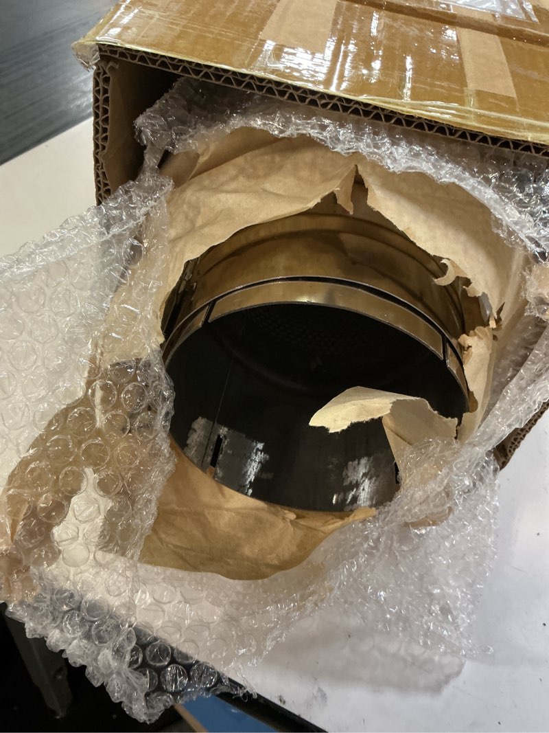 Condition photo showing Good Condition for jy performance 5 inch muffler diesel, muffler 8" x 24" body 30" whole length straight through stainless steel welded on resonator muffler with clamp 5'' in / 5'' out