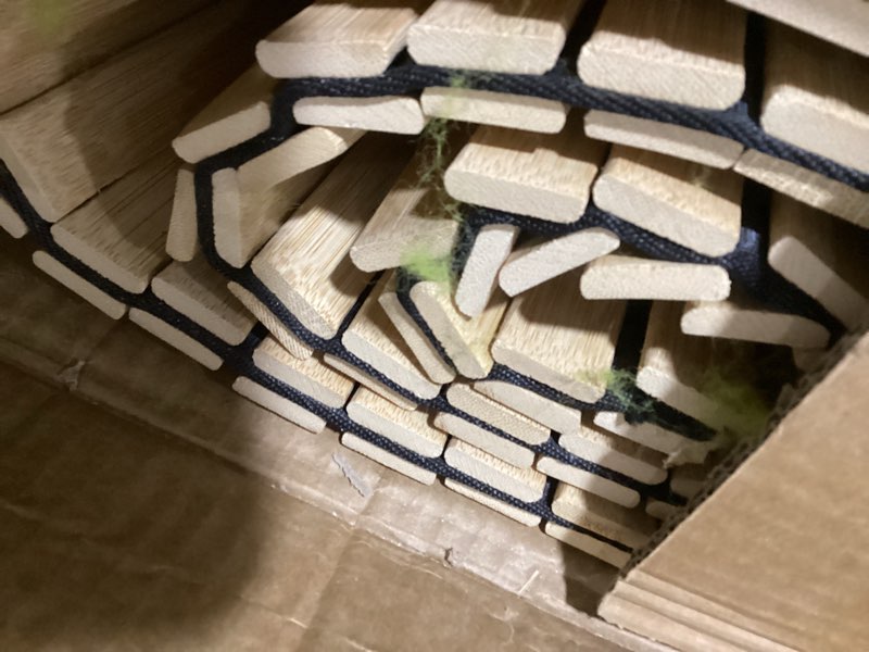 Condition photo showing Good Condition for Bunkie Board Heavy Duty 6mm Natural Bamboo Bed Boards for Under Mattress,Encrypting The Bed Plate to Prevent The Mattress from Sagging, Suitable for Sofa Beds and Metal Bed Frames (Full)