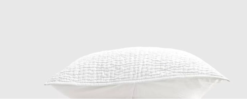  quince organic cotton hand stitched quilted sham set1pcs 26”x26” 