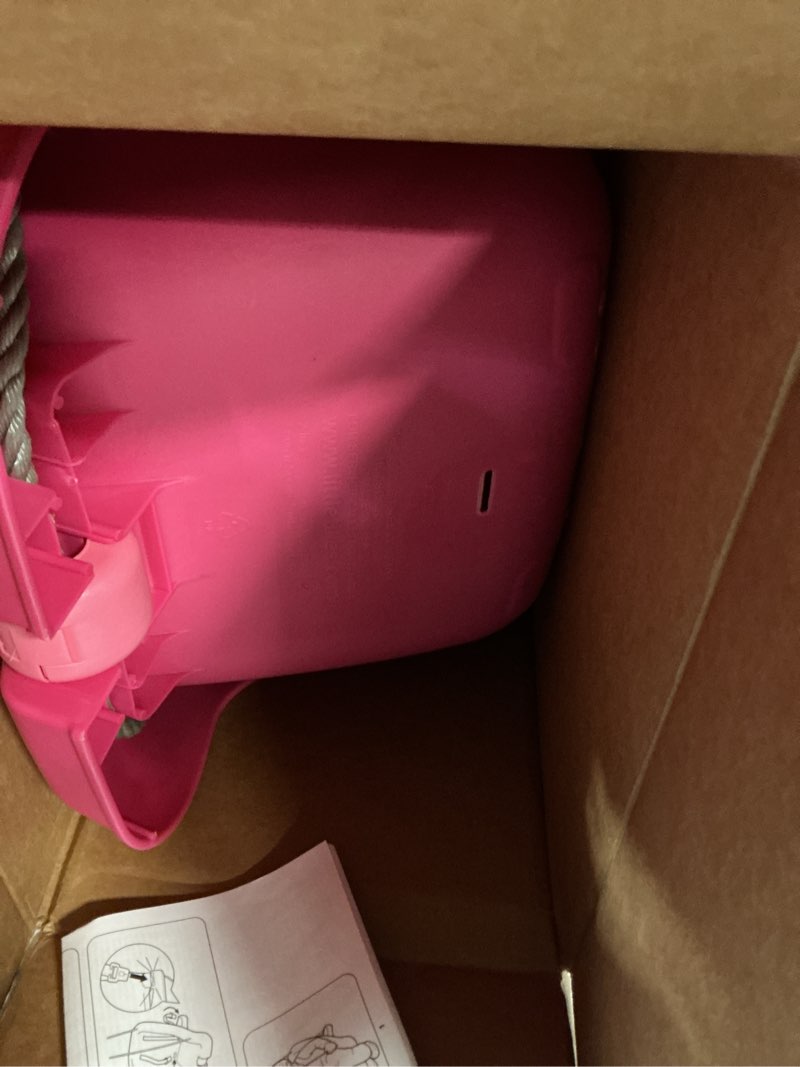 Condition photo showing New/Like New for little tikes 2-in-1 snug 'n secure swing magenta