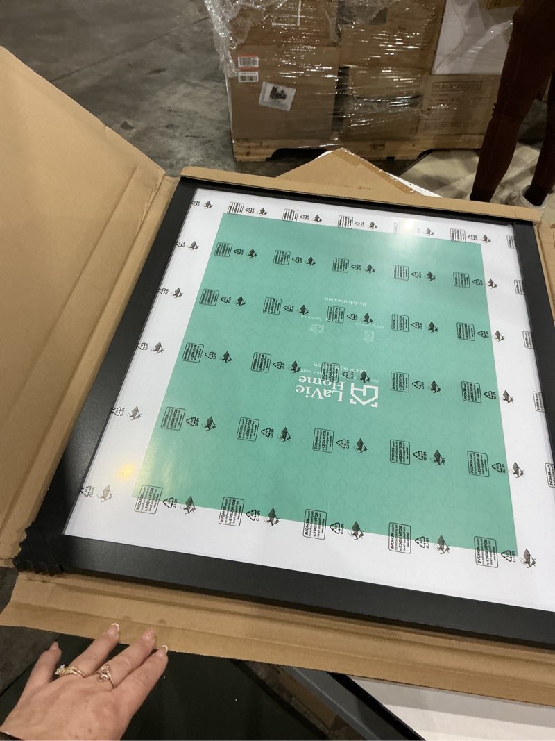Condition photo showing Good Condition for lavie home 20x24 picture frame black poster frame,display pictures 16x20 with mat or 20x24 without mat, stable and sturdy frame and polished plexiglass, horizontal and vertical format of the walls 20x24 black