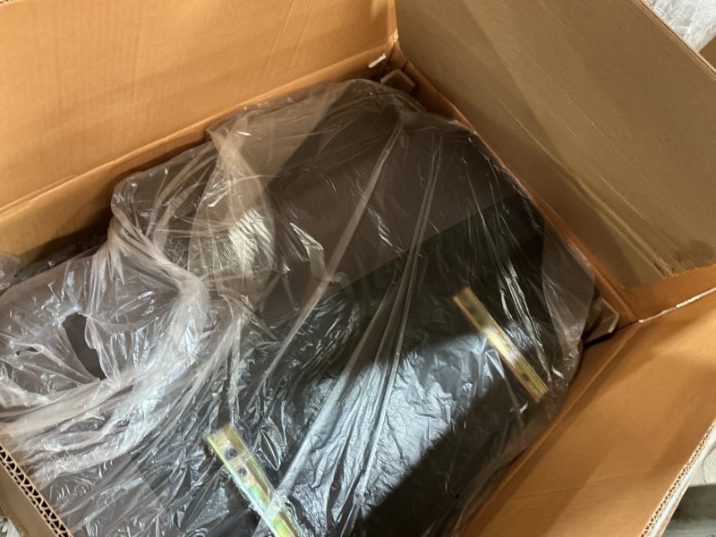 Condition photo showing Good Condition for grey faux leather recliner (complete 2 boxes for pick up)