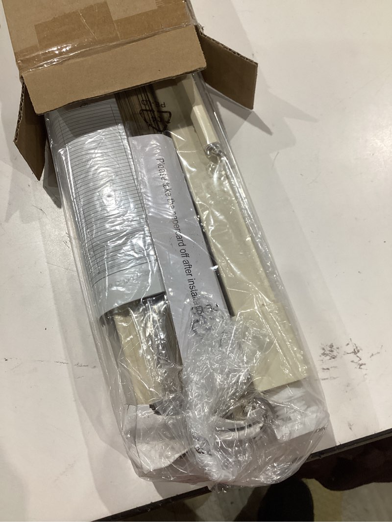 Condition photo showing Good Condition for lazblinds no drill blinds for indoor windows, cordless 1" vinyl mini blinds, privacy s-curve blinds for windows, room darkening horizontal window blinds and shades for home, 20" w x 48" h, beige beige 20" w × 48" h