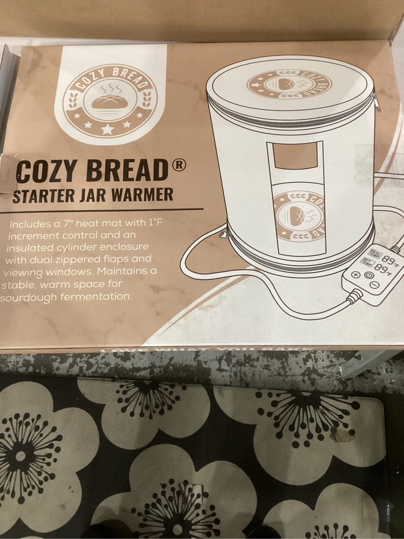 Cozy Bread® Starter Jar Warmer - Round Warming Mat & Insulation Cylinder | Perfect for Fermenting So