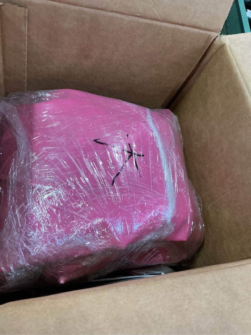 Condition photo showing Good Condition for AKSPORT Air Roller Gymnastics Air Barrel for Backbends and Back Handsprings Exercise Training with Electric Air Pump for Home Use/Yoga/Cheerleading/Tumbling/Back Walkovers Pink 47inx29.5in?Diam)