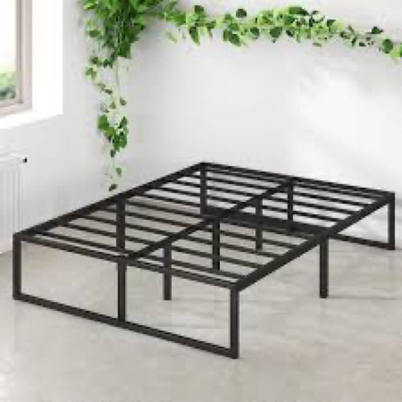 ZINUS Lorelei 14 Inch Metal Platform Bed Frame, Mattress Foundation with Steel Slat Support, No Box 