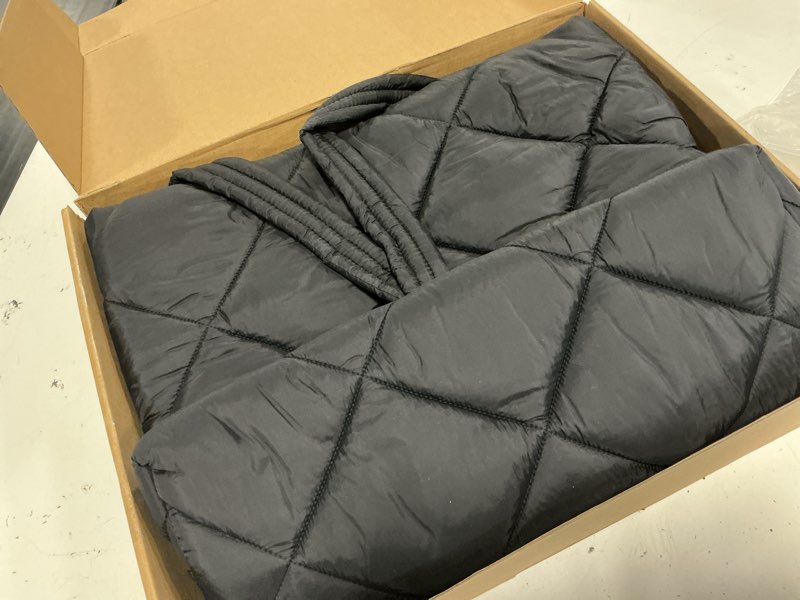 Condition photo showing Good Condition for asl puffer tote bag for women, 26l large lightweight quilted handbags | with zipper bottle pockets, 15.6" laptop compartments, puffy, gifts for travel, work, nurse, metallic shiny