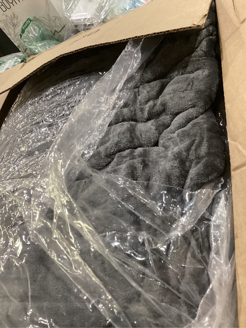 Condition photo showing As Is for Heated Electric Blanket Queen Size 84''x90'', Dual Controller Soft Flannel with 10 Heat Settings 1-12 Hour Auto Off Large Blanket for Bed - Dark Grey 02 - Dark Grey 84''x90''(Queen)
