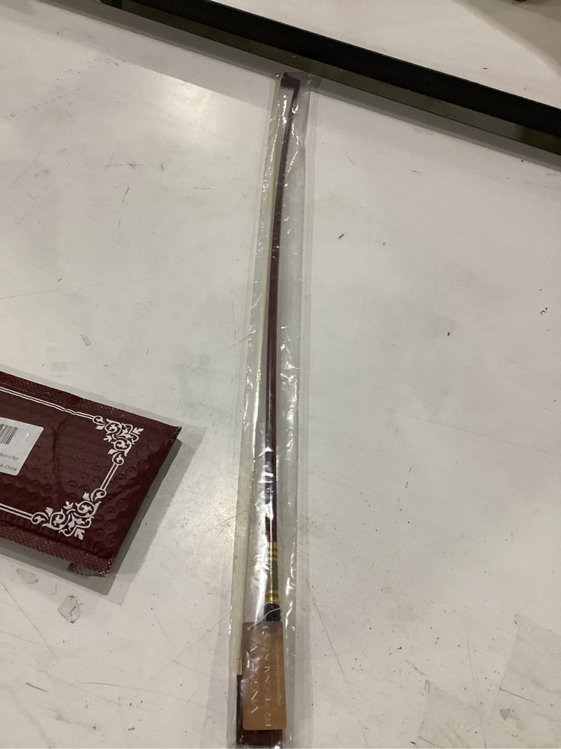 Condition photo showing Good Condition for carbon fiber core hybrid peranmbuco skin violin bow 4/4 size vingobow 127v master level fleur-de-lys snakewood frog 4 4 full straight premium natural horse hair for porfessional player … model 127v