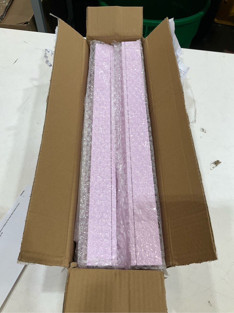 Condition photo showing New/Like New for wooden mahjong racks with magnetic pushers set of 4, 20 in natural wood american mahjong tile rack with white printed mahjong racks drawstring bag, modern table game accessories for mahjong tile blue