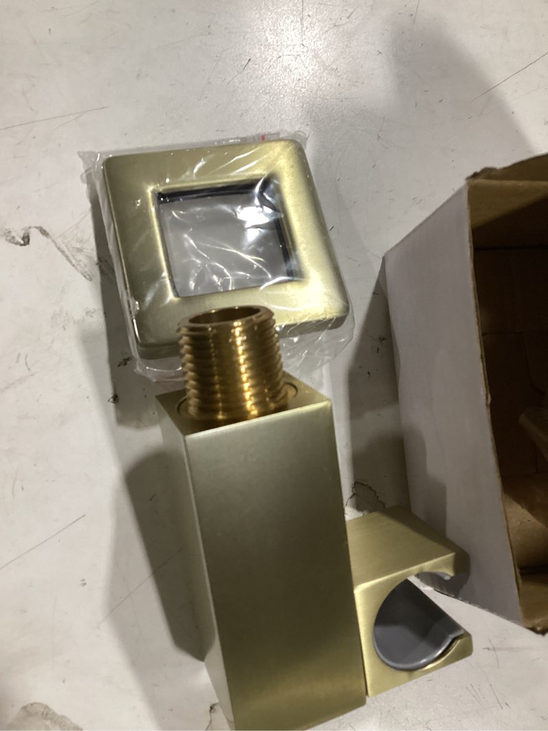 Condition photo showing Good Condition for ayivg bathroom all brass wall mount adjustable handheld shower head bracket holder, brushed gold finish