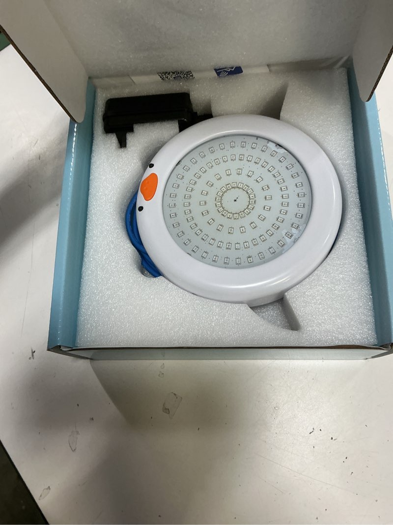 Condition photo showing New/Like New for led pool lights for inground pools smart rgb dimmable underwater submersible lights with app control, ip68 waterproof 12v for swimming pool spa light, hot tub - little white duck,26.2ft cable