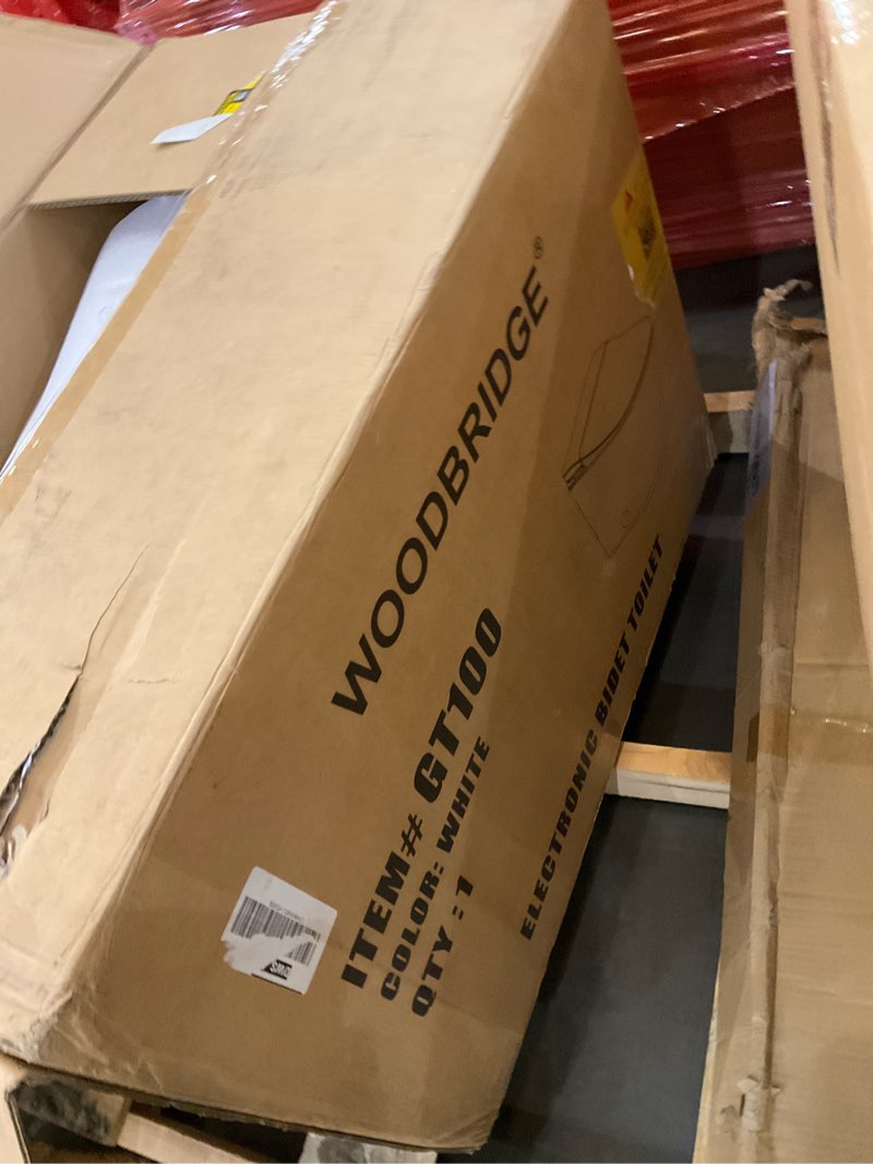 Condition photo showing As Is for WOODBRIDGE GT100 Smart Toilet,Auto Open/Close Lid, Foot Sensor,Auto Flush, Heated Seat & Fragrance System, ADA Height, Easy Installation, without Bidet GT100?Without Nozzle