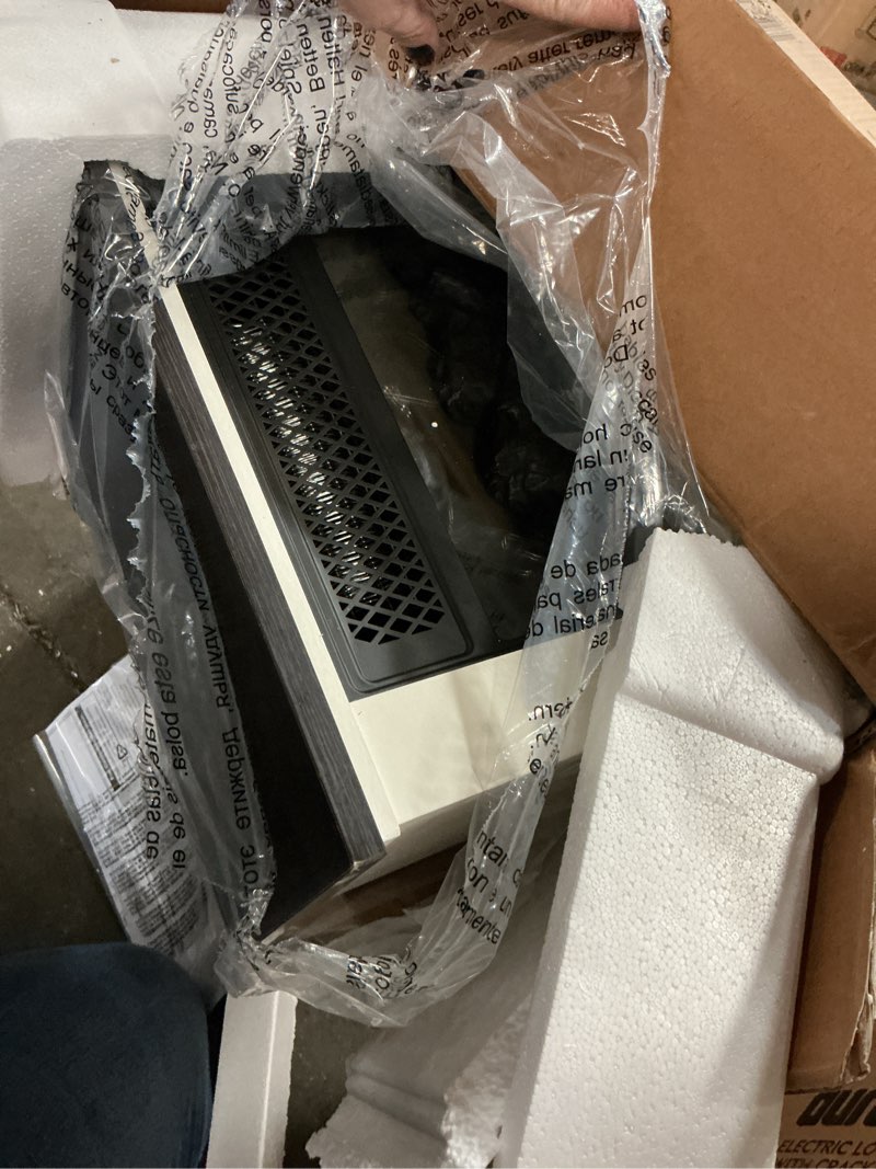 Condition photo showing As Is for Duraflame Tabletop Portable Electric Heater & Fireplace WHITE 