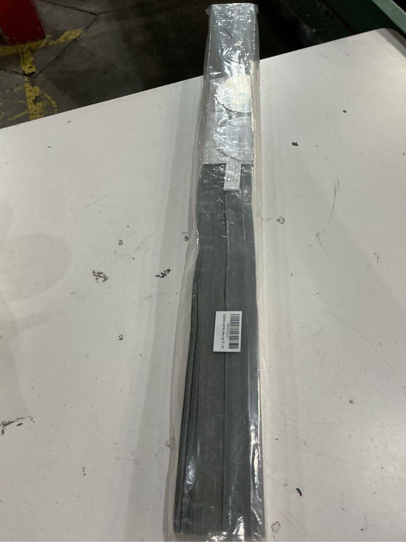Condition photo showing Good Condition for 2 pack arch light filtering fabric shade fit for perfect half-round arch windows no tools installation, grey, 72” x 36”