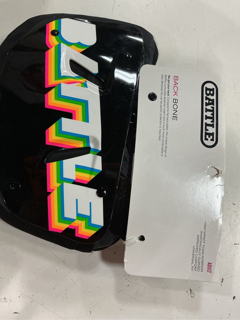 Condition photo showing New/Like New for battle sports adult retro arcade chrome football back plate - black