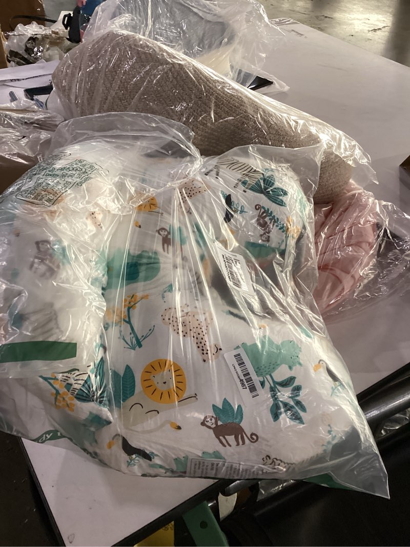 Condition photo showing As Is for momcozy innovative safety guard nursing pillow for breastfeeding- wider feeding pillows for more support for mom & baby- easier nursing & hand free- fit for all, removable cotton cover freedom's little creatures