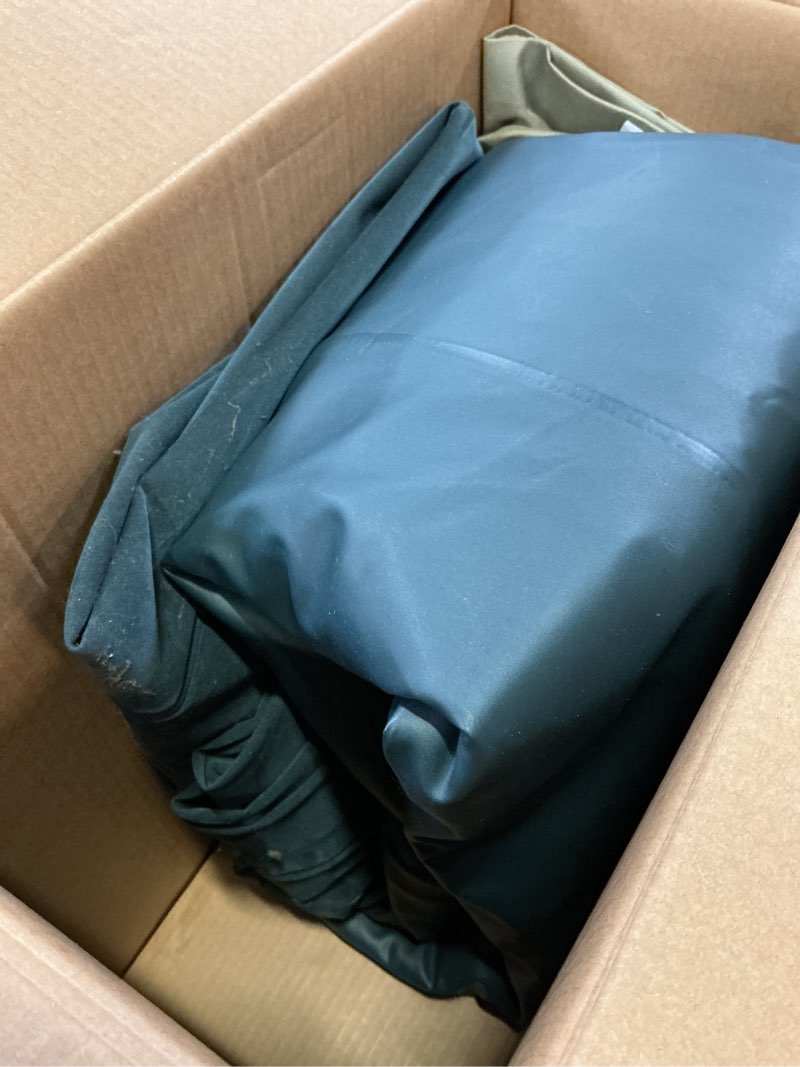 Condition photo showing As Is for intex 24" dream lux pillow top dura-beam airbed mattress with internal pump - full