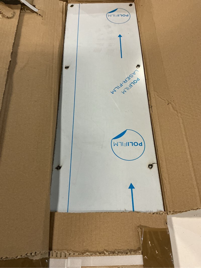 Condition photo showing As Is for 2Pack 6061 T651 Aluminum Sheet Metal 6 x 12 x 1/8 (0.125) Inch Flat Plain Aluminum Plate Covered with Protective Film, Heat Treatable Rectangle 3MM Aluminum Metal Plate for Crafting, lndustry 6" x 12" x 1/8" 2