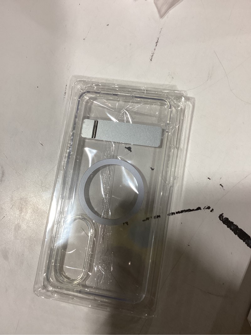 Condition photo showing New/Like New for SPIDERCASE Magnetic for Samsung Galaxy S25 Edge Case, [3 Stand Ways][ Military Grade Drop Protection] with Invisible Stand Shockproof Slim Case for S25 Edge 5G,Clear Clear S25 Edge