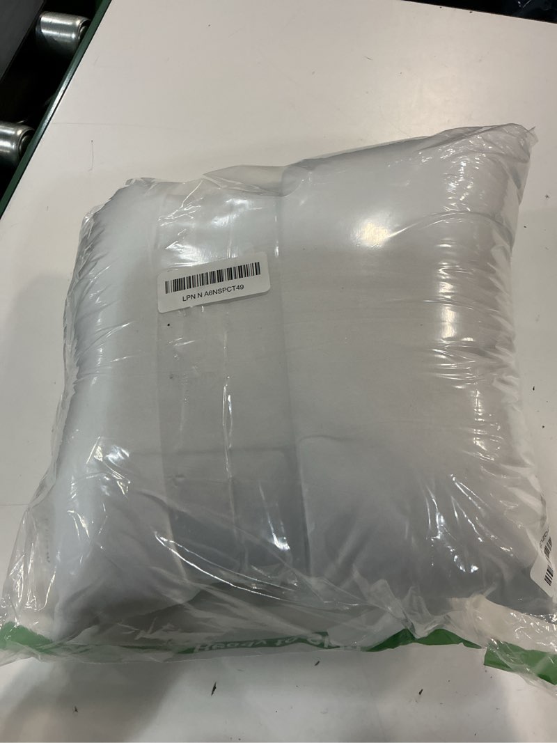 Condition photo showing Good Condition for edow throw pillow inserts, set of 2 lightweight down alternative polyester pillow, couch cushion, sham stuffer, machine washable. (white, 12x12) 12"x12"