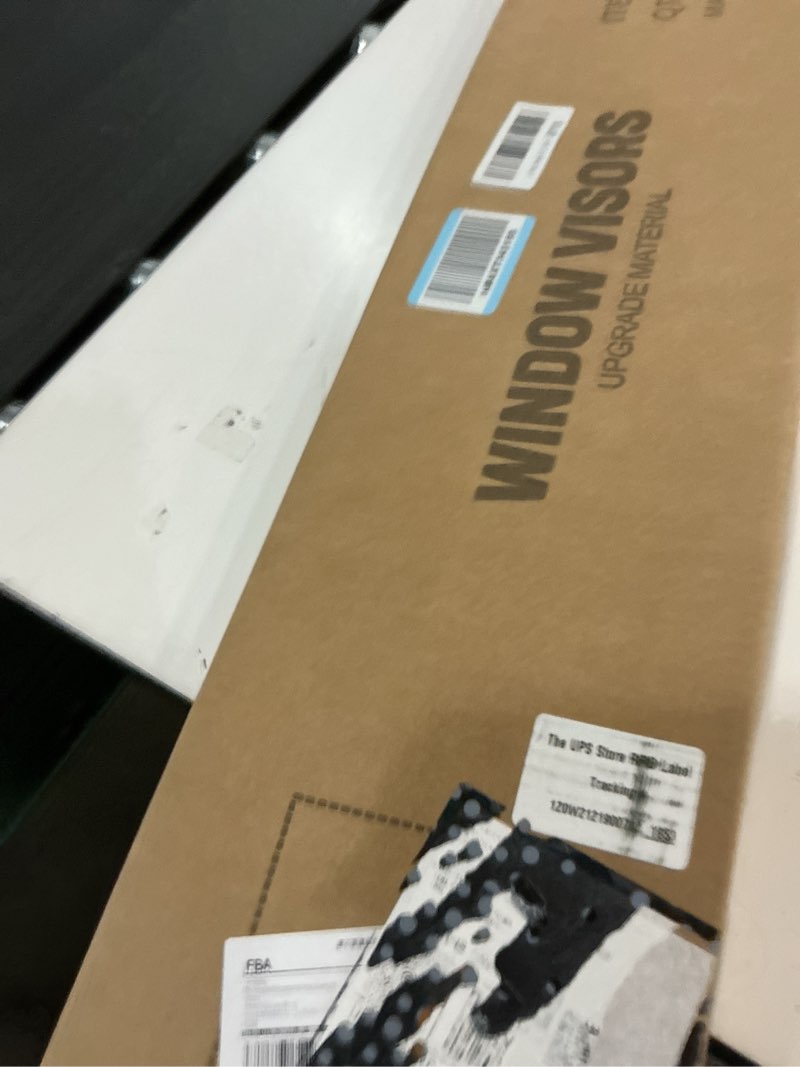 Condition photo showing New/Like New for window visors rain guards for 1994-2004 chevrolet s10/gmc sonoma regular/extended cab, out-channel window vent wind deflectors visors shades for 95-05 s10 blazer/s15 jimmy, 1996-2000 isuzu hombre 1994-2003 chevrolet s10/gmc sonoma