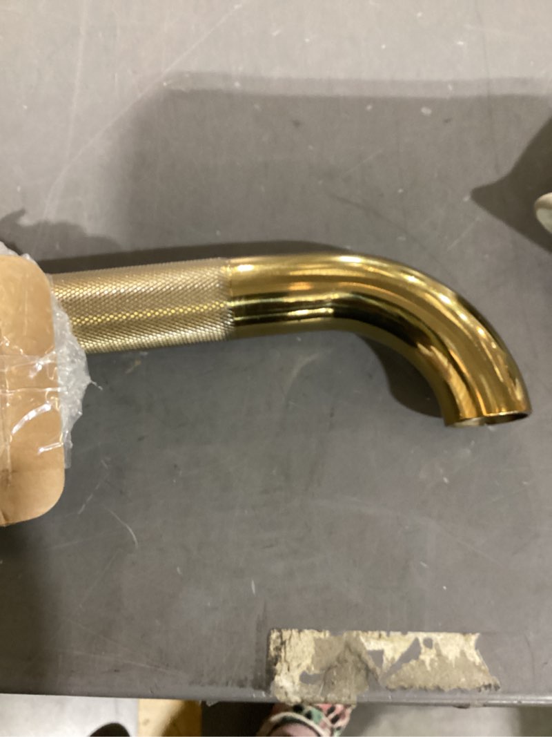 Condition photo showing Good Condition for gold shower grab bar 24 inch, zepolu stainless steel anti-slip bathroom grab bar w/knurled grip, golden safety balance support toilet assist handrail textured handle for handicap injury elderly senior 24 inch gold