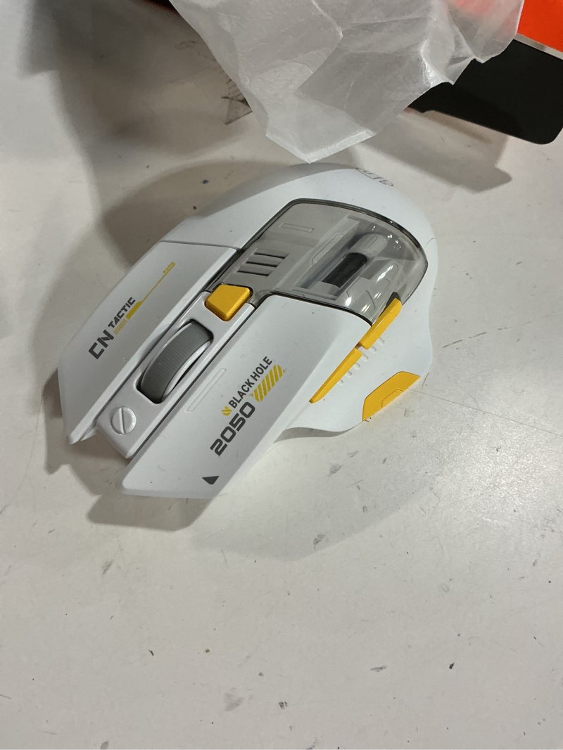 Condition photo showing Good Condition for INPHIC A9 Explorer Bluetooth Mouse, Dual-Mode Bluetooth 5.0/2.4G, 2400 DPI, Visible Battery Indicator, RGB Mouse for Laptop, White