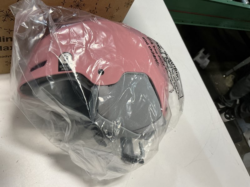 Condition photo showing Good Condition for Retrospec Zephyr Ski Helmet - Snowboard Helmet for Adults & Youth with Adjustable Fit, 9 Breathable Vents, Removable Washable Earmuffs - Snow Sports Helmet for Men & Women Matte Rose Small