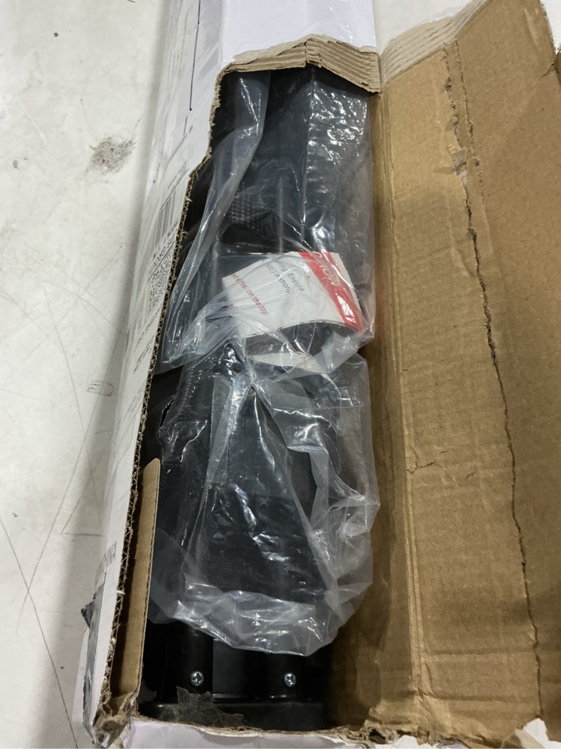 Condition photo showing As Is for reinforced 90” extra wide retractable pet gate with cat door 33 inch tall mesh baby gate retractable dog gates for doorways extra wide baby gates for large openings with reinforced strips, black black reinforced 33" x 90"?with cat door?