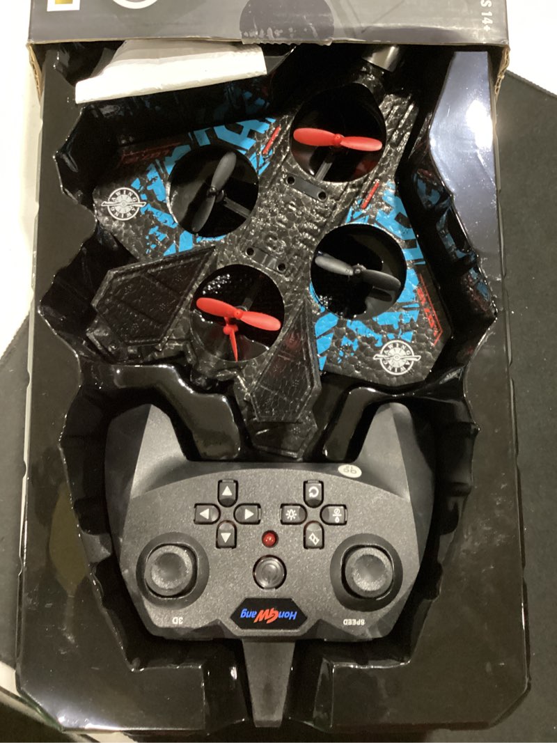 Condition photo showing Good Condition for bezgar drones for kids | 2.4ghz rc plane, remote control airplane, rc helicopter, 360° flip fighter jet toy with colorful led navigation light blue