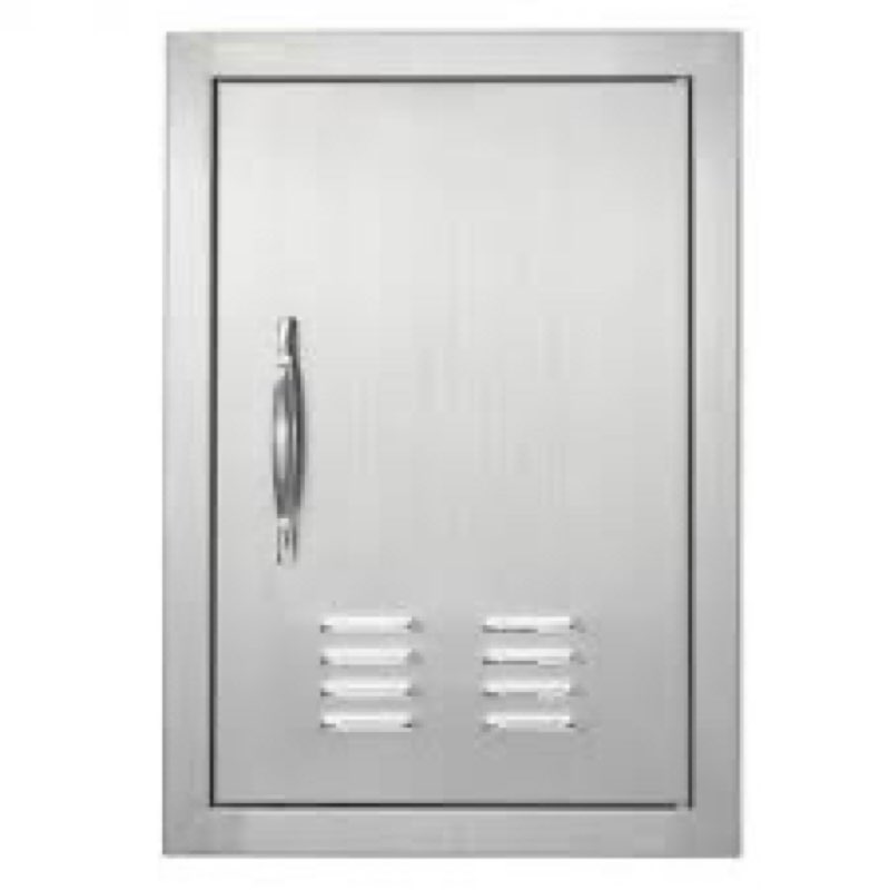 VEVOR BBQ Access Door, 14W x 20H Inch Single Outdoor Kitchen Door, Stainless Steel Flush Mount Door,