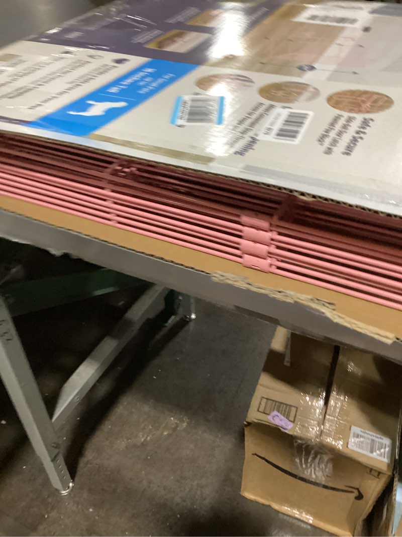 Condition photo showing Good Condition for MidWest Homes for Pets Folding Metal Puppy/Dog Exercise Pen, Indoor/Outdoor Playpen with Door, 16 Sq Feet of Play Space, 24-Inches Tall, Pink Pink w/ Door 24" H