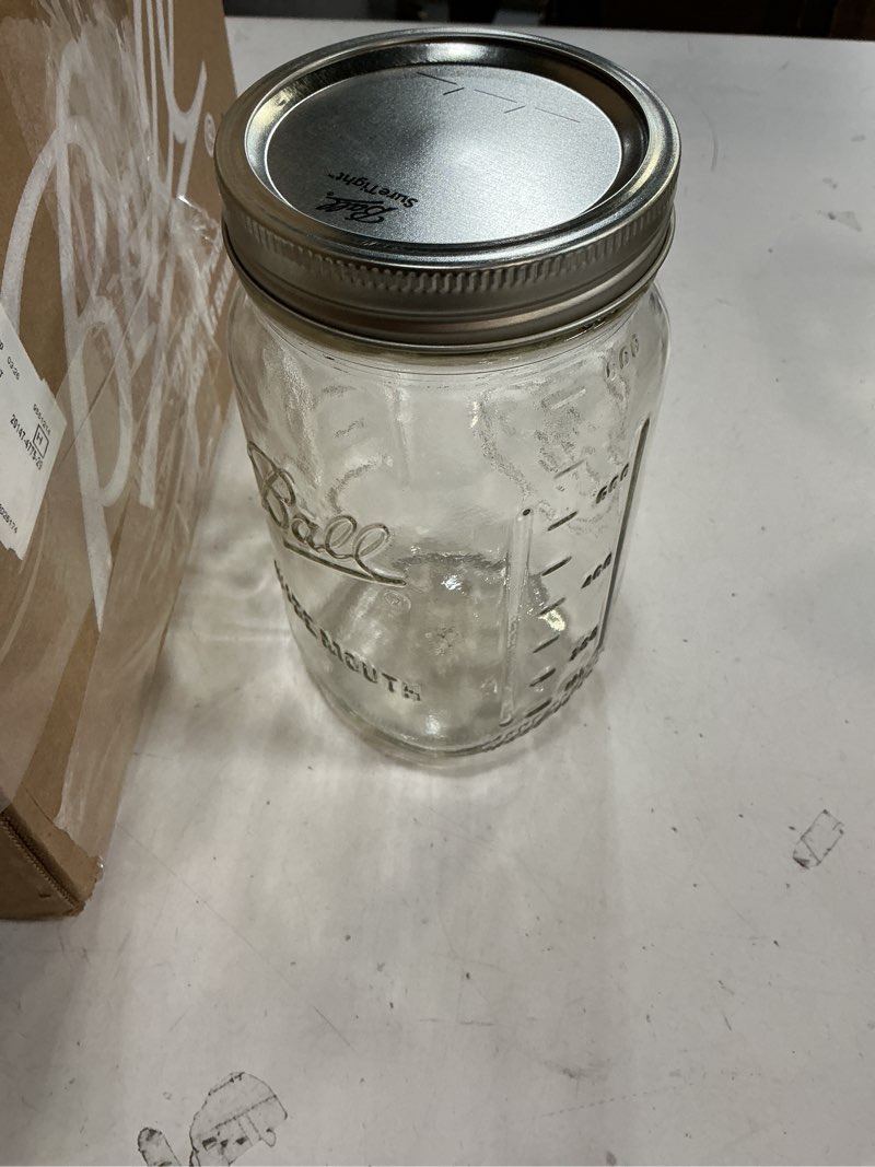 Condition photo showing Good Condition for ball regular mouth mason jars 8 oz. (12 pack) - half pint size jars with airtight lids and bands for canning, fermenting, pickling, meal prep or diy decors and projects bundled with peaknip jar opener
