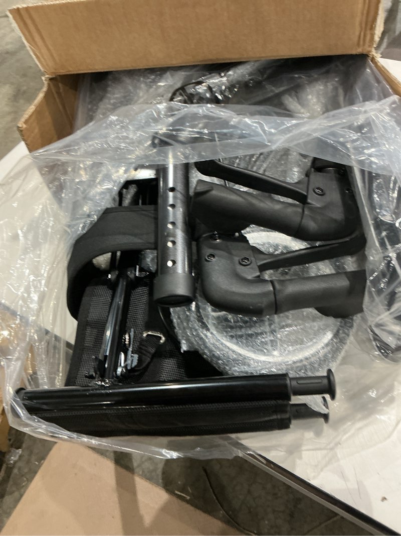 Condition photo showing Good Condition for planet walk super lightweight rollator walker for seniors, foldable rolling walker with seat and 8" rubber wheels for all terrain, unique design aluminium frame sturdy walkers for traveling - black