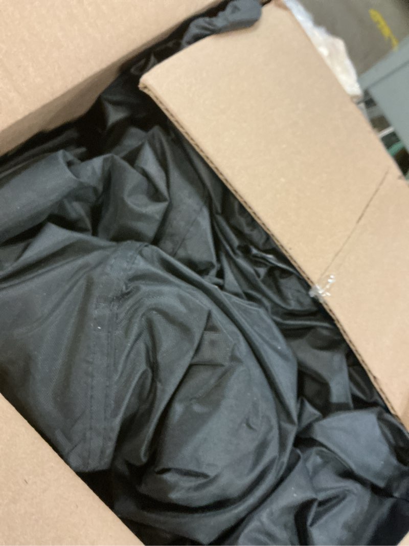 Condition photo showing As Is for 1200d jon boat cover,composite waterproof technology covers with anti-uv motor cover suit for trailerable,mooring,sorage,fit for 16ft jon boat,marine grade canvas,black black c fits 16ft length, beam width up to 75''
