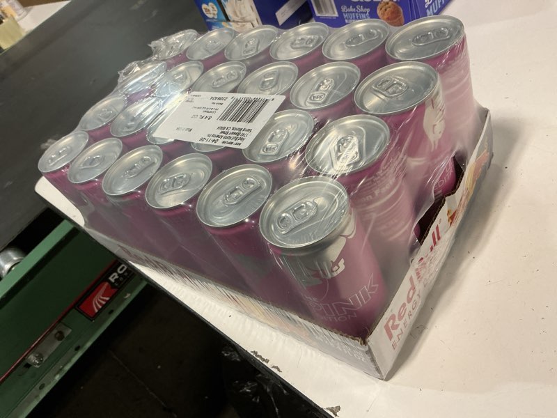 Condition photo showing New/Like New for (04/11/2026)Red Bull Wild Berries, Pink Edition, with 80mg Caffeine plus Taurine & B Vitamins, 8.4 Fl Oz, Pack of 24 Cans Wild Berries 8.4 Fl Oz, 24pk