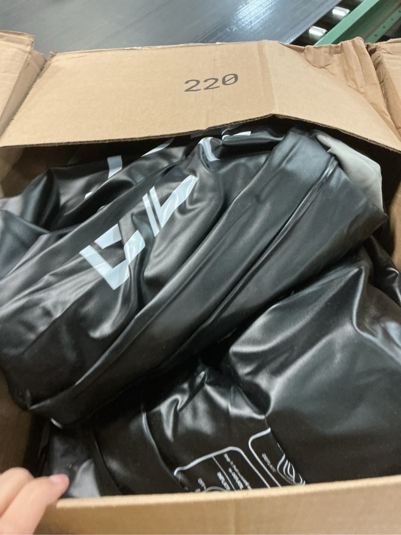 Condition photo showing As Is for Queen Air Mattress Waterproof and Easy-to-Clean, Blow Up Mattress with Built-in Pump, Durable Inflatable Mattress with Pillow Design Suitable for Naps, Hosting a Friend and Camping Queen 16 Inches - Black & Grey