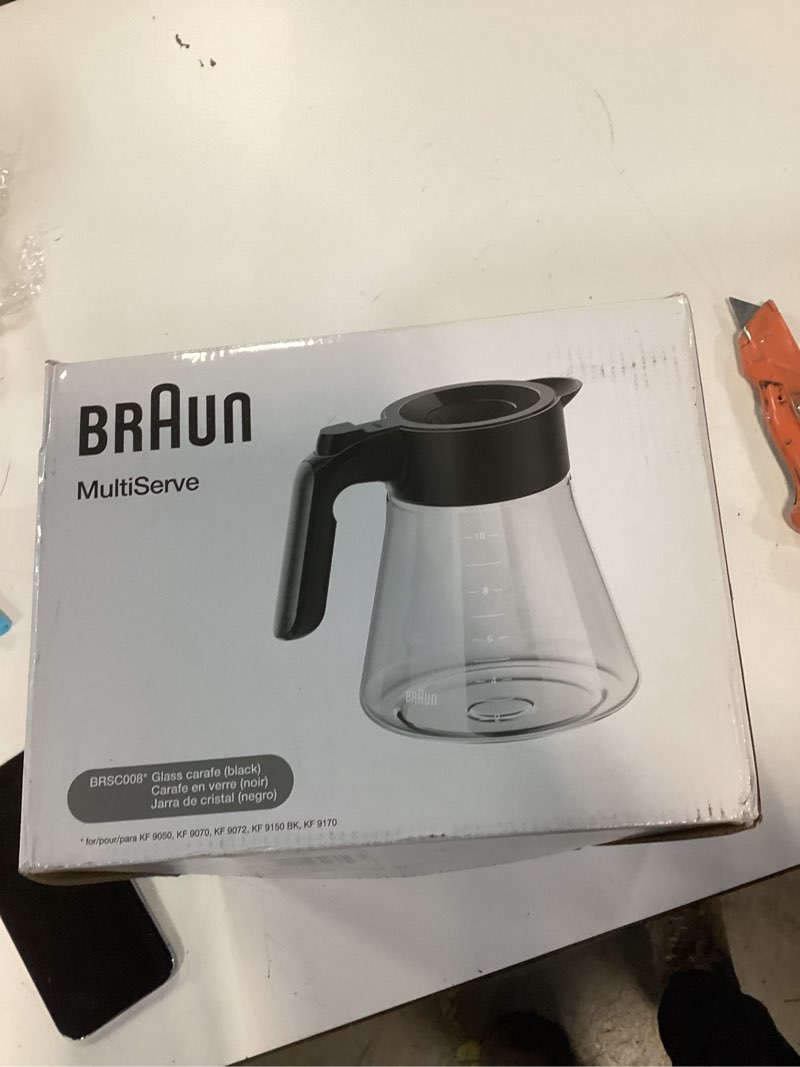 Condition photo showing Good Condition for braun brsc008 multiserve coffee machine 10 cup replacement carafe, black