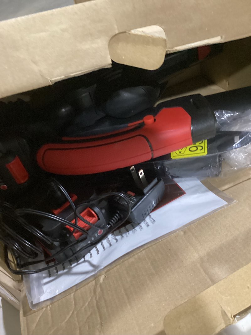 Condition photo showing Good Condition for mzk cordless leaf blower,20v battery powered electric blower for lawn care, electric lightweight leaf blower for blowing leaves, patio cleaning and dust(2 * 2ah battery & charger included),lf40d13
